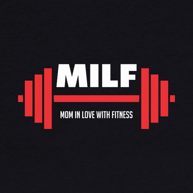 mom in love with fitness by CreativeIkbar Prints